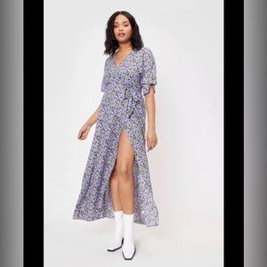 Floral Tie Side Madi Wrap Dress Size 18